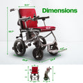 Culver Mobility Kano Foldable Electric Wheelchair, Travel Size, User-Friendly, FSA HSA Eligible Wheelchairs for Adults Lightweight, (Green)