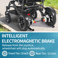 John Dawson Foldable All-Terrain Electric Wheelchair for Adults, 500W Dual Motors, Lightweight Aluminum Alloy Frame, Lithium Battery, 300 lbs Capacity