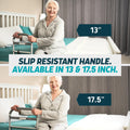 Lunderg Bed Assist Rail for Seniors with Motion-Activated Light & Non-Slip Grab Bar - Easy to Install Bed Rails for Elderly Adults Safety & Post-Surgery - Helps Reduce Falls & Support Independence