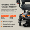 SuperHandy GoRide Power Wheelchair, 300 lbs Capacity, Electric Wheelchair with Dynamic Linx Joystick Controller (GoRide CRZ)