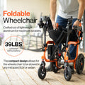 SuperHandy GoRide Series Electric Wheelchairs – Lightweight, Foldable Power Chairs with Dual Brushless Motors, Zero-Turn Maneuverability & Electromagnetic Brake (GoRide - 220 lb Max)