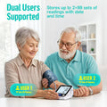 RunStar Upper Arm Blood Pressure Monitor with Wide Range Cuff (8.6'' -16.5'') for Home Use FSA&HSA Eligible, Automatic Digital BP Machine with Storage Bag, 2x99 Reading Memory