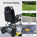 33 Lbs Lightweight Electric Wheelchair, Electric Wheelchairs for Adults Foldable, 15 Miles Range Motorized Wheelchair for Seniors, All Terrain Compact Portable Power Wheelchair, 330 Lbs Capacity