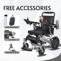 Culver Mobility Wolf Electric Wheelchair for Adults – Lightweight, Foldable, All-Terrain Power Wheelchair XL with Remote Control. Gift: Travel Bag, Cup Holder & Phone Holder (Black).
