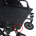 Drive Medical PLA420RBDFA Viper Plus GT Full Reclining Wheelchair with Detachable Full Arms, Black