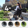 2025 New 100% Carbon Fiber Electric Wheelchairs for Adults Seniors Foldable Ultra Lightweight(27.9 lbs) Power Motorized Wheelchair Airline Approved 10 Miles Portable Compact for Travel