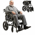 Ultra Light Ergonomic Wheelchair with Removable Footrest
